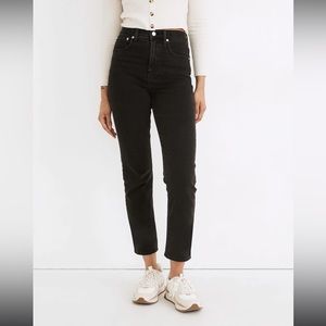 Madewell Classic Straight Jean, black; like new! Sz 29p